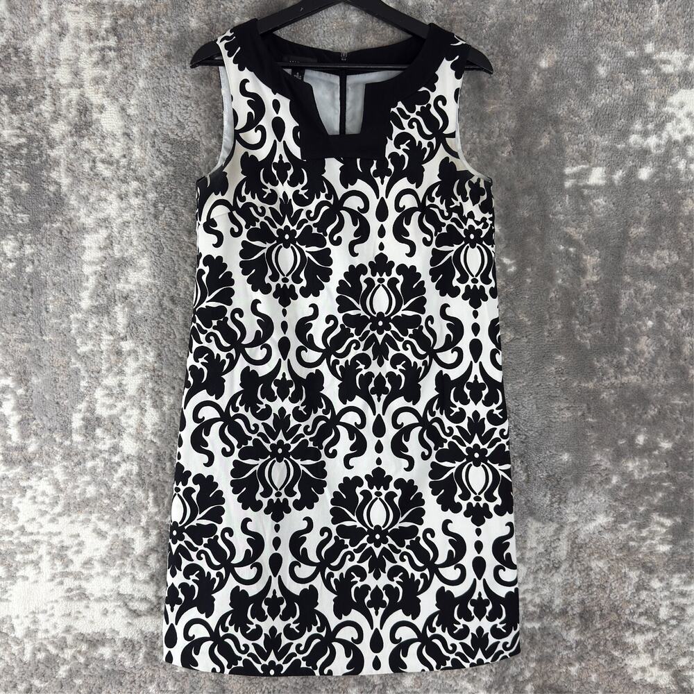 Alyx Black and White Damask Mini Dress